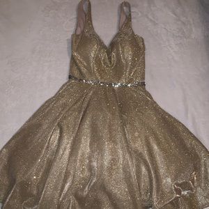 Gold dress